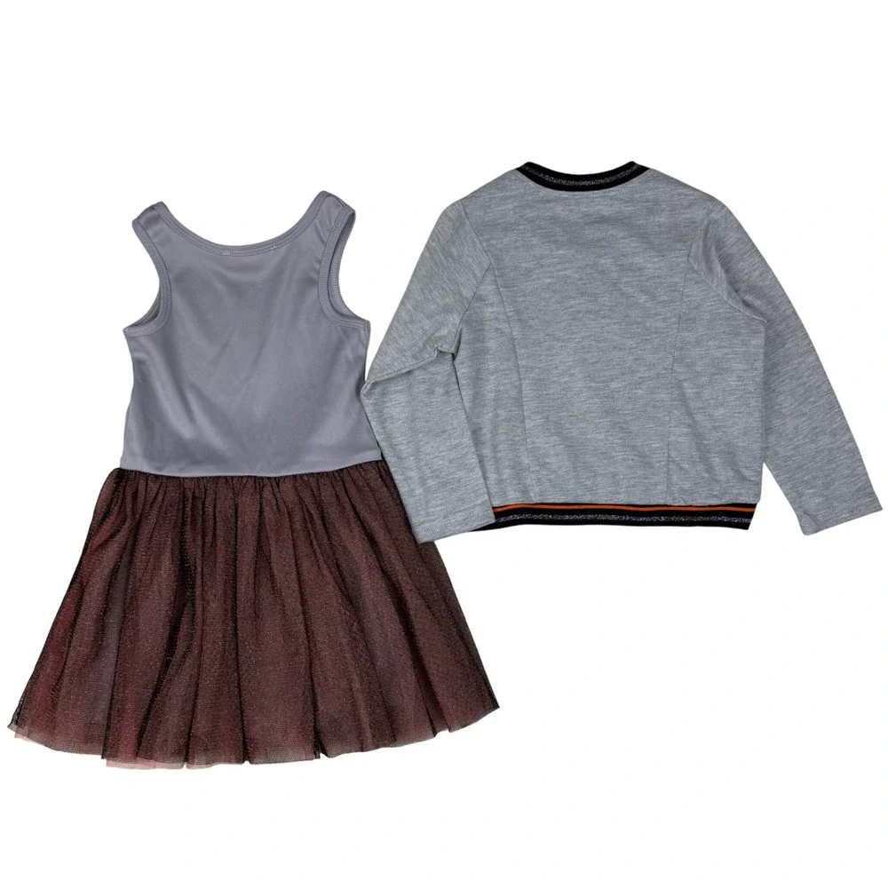 NEW Truly Me Halloween Girls Outfit Set Long Sleeve Sweatshirt and Tutu Dress 3T